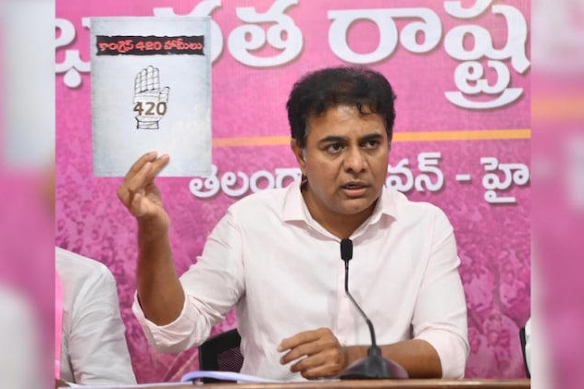 K.T. Rama Rao (KTR) criticized Rahul Gandhi following the defection of six BRS MLCs. KTR questioned Rahul's commitment to upholding the Constitution, implying that the defections were a result of political maneuvers inconsistent with constitutional princi